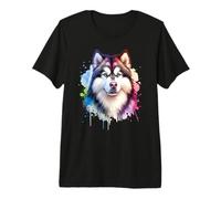Alaskan Malamute Dog Working Group Obra de Arte Camiseta Premium