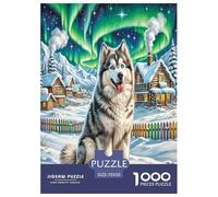 Alaskan Malamute Rompecabezas Imposible,desafío para Adultos Juego Educativo 1000 Piezas Obra De Arte De Juego De para Adultos Y Niños 70x50cm/1000pcs