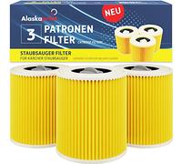 Alaskaprint 3X Filtro de Cartucho, reemplazo de Filtro de Aire para Kärcher WD3 Premium WD2 WD3 MV3 WD3P KIT de extensión reemplazado (6.414-552.0, 6.414-772.0, 6.414-547.0) Aspiradora seca y húmeda