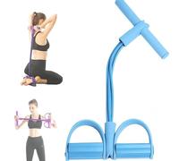 Alaskatag Resistance Band, Cuerda De Resistencia Multifuncional, Gentle Fit, 21 Fitness Resistance Bands-4 Tube Pedal Ankle Puller, for Abdomen, Waist, Arm, Leg Training (Blue)