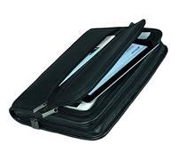 Alassio Carpo estuche de escritura de cuero 36 cm negro