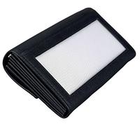 Alassio 42066 - Cartera de Camarero con Cadena de Metal y mosquetón, de Piel, Aprox. 17,5 x 10 x 3 cm, Color Negro