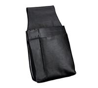 Alassio 42079 - Riñonera para Camarero (Piel de napa, Aprox. 22 x 15 x 4 cm), Color Negro