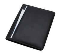 Alassio 43006-1 Cremona - Carpeta para Documentos A4 (Piel de napa, Carpeta para Documentos de conferencias, Aprox. 32 x 25 x 2 cm, para Documentos A4, con calculadora, Bloc A4 y Compartimentos)