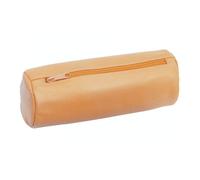 Alassio 43017 - Estuche XXL de Piel auténtica, Estuche Redondo de Aprox. 22 x 9