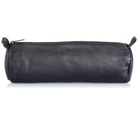 Alassio 43031 - Estuche de Piel auténtica, Color Negro, Aprox. 21 x 6 cm, Estuch