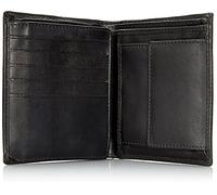 ALASSIO Cartera combinada en Formato Vertical de Piel de napa Fina, Negro, Aprox. 12 x 10 x 2 cm, Negro, 12 cm, Monedero