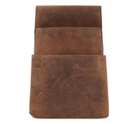 Alassio Cartera de camarero riñonera de cuero 10 cm marrón