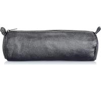 Alassio Estuche de piel auténtica, piel, negro, talla única