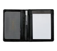 Alassio Notizblock-Etui "MONZA", aus Leder, schwarz