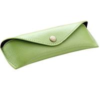 Alassio Organizador de Bolso, Verde (Verde) - 2685 | Funda de piel con solapa y cierre a presión de metal, elegante funda de piel de marca para gafas y gafas de sol