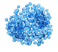 Alasum 1 Juego de 500 g de Piedras de Vidrio Marino a Granel - Azul Mixto, guijarros de Vidrio de 6-9 mm - Pulidos y envejecidos para Rocas de Acuario, Grava para peceras, Rellenos de jarrones,