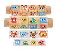 Alasum 1 Juego de Juguetes de Madera con Forma de Animal: Juego Montessori de emparejamiento de Formas - Juguete Educativo Preescolar para la educación en casa y el jardín de Infancia