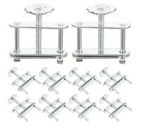 Alasum 10 Abrazaderas Ajustables para Tubos de Laboratorio de Hierro Galvanizado Fuerte Fuerza de Sujeción y Diseño Ergonómico para Enseñanza y Experimentos