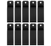 Alasum 10 Ganchos de Clip de Cinturón Metálicos Resistentes para Funda de Bolso y Mochila, 10 Piezas de Clips Plegables de Hierro Orificio para Fácil Instalación, Accesorios