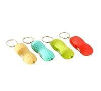 Alasum 10 Llaveros de Maní de Plástico Diseño Creativo y Forma de Cacahuete, Colgantes para Bolso Ideales como Obsequio en Cualquier Ocasión Color Aleatorio