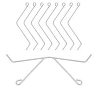 Alasum 10 Unidades Clip de Resorte para Marco de Panal de Acero Inoxidable, Conector Curvado para Apicultura, Accesorio Robusto para Estabilizar Panales y Equipo Esencial para