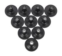 Alasum 10 Unidades Funda Práctica para Platillos de Batería de Plástico Negro, Ligera y Portátil, Accesorio Duradero para Partes de Percusión en Conciertos y Ensayos