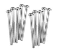 Alasum 10 Unidades Juego de Tornillos para Pastillas de Guitarra Eléctrica Acero Plata, Instalación Fácil y Minimiza Ruido Indeseable para Reparación Profesional y DIY