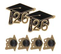 Alasum 10 Unidades Pin de Graduación 2026 para Birrete de Aleación Diseño Clásico, Insignia Conmemorativa Elegante para Fiesta de Graduación y Recuerdo Académico
