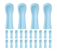 Alasum 100 Piezas de Puntas de Silicona para Cucharas de Cerumen Fácil Instalación y Uso Multipropósito para Limpieza de Oídos en Casa y Clínicas