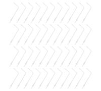 Alasum 100 Piezas Mini Lámparas de Farola Doble Cabeza de Plástico 5 Cm para Maquetas de Casas de Muñecas, Decoración de Escenas y Accesorios para Jardines en Miniatura