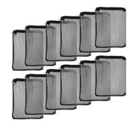Alasum 12 Bolsas de Filtro de Malla Negra Reutilizables para Acuarios 15x20 Cm, Bolsas de Medios Filtrantes Lavables para Filtro de Peces, Accesorios para Mantenimiento de