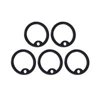 Alasum 12 Silenciadores de Silicona Negros para Placas Identificativas de Perros, Protección de Bordes y Ajuste Ceñido, Ideales para Accesorios de Mascotas