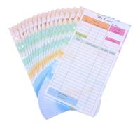 Alasum 14 Hojas Insertos para Planificador de Presupuesto A6 Diseño de 6 Agujeros, Papel Versátil y Duradero para Uso Personal y Estudio, Registro Claro y Práctico