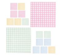 Alasum 16 Blocs de Notas Autoadhesivos Reutilizables de Papel Diseño Cuadriculado, Pequeños y Versátiles para Oficina y Escuela, Ideales para Organizar Apuntes