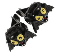 Alasum 2 Piezas Ambientador de Terror para Coche Diseño Único de Resina Negro, Fácil de Instalar y Decorar Tu Coche en Halloween Decoracion Verano