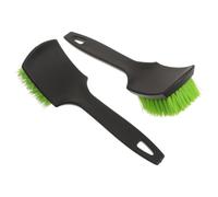 Alasum 2 Piezas Cepillo de Limpieza Herramienta Multipropósito y Mango Extendido Cerdas Resistentes de Plástico para Pesebres de Caballos para Mantenimiento de Establos