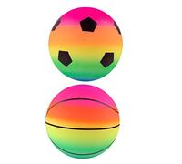 Alasum 2 Piezas De Bola De Arco Iris Bolas De Juguetes Pelota Que Rebota Juguete De Rebote Juguete del Patio De Recreo Bola De Rebote De Polivinilo