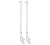 Alasum 2 Piezas Soporte Ajustable Necesidad de Herramientas para Escritorio de Hierro Blanco Resistente para Tableros Perforados Adecuado para Organizar Herramientas en Oficina