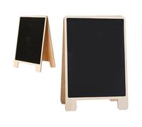Alasum 2 Pizarras Negras de Madera Natural, Prácticas y Fáciles de Escribir y Borrar, Ideales para Graffiti y Cocina en Casa