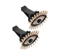 Alasum 2 Unidades Clips de Ventilación para Coche Diseño Ojo de Demonio, Aleación y Cristales Brillantes, Tamaño Compacto y Ajuste para Decoración Interior Femenina