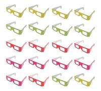 Alasum 20 Gafas 3D Planas de Cartón Ligeras y Portátiles para Películas y Juegos en 3D en Casa, Ideales para Grupo y Amigos