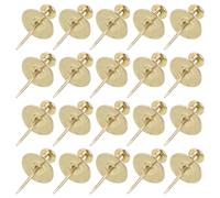 Alasum 20 Pasadores Metálicos de Aleación de Zinc Dorados para Colgar Cuadros, Resistentes al Óxido y Multifuncionales, Kit Decorativo para Colgadores de Pared