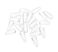Alasum 20 Piezas Tarjeta de Uñas Paleta de Manicura de Cristal Trapezoidal Larga para Exhibición de Decoración de Uñas y Selección de Colores para Salones y Uso Personal para Técnicos