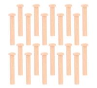 Alasum 20 Unidades de Madera en Miniatura para Manualidades y Carpintería Beige Fácil Manejo T Forma Cabeza Redonda y Uso Versátil en Tableros de