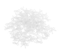 Alasum 200 Unidades Mini Lazos de Resina Blancos para Accesorios de Cabello, Fácil de Coser y Decorar, Ideales para Ropa y Bolsos en Fiestas o Uniformes Escolares