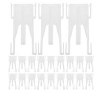 Alasum 24 Ganchos de plástico Ajustables para Cortinas, Ganchos para Cortinas con Pliegues, Accesorios para Colgar, 2,72 x 1,14 Pulgadas.