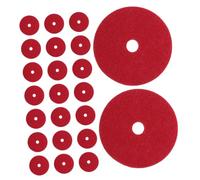 Alasum 25 Unidades Almohadilla de Fieltro Rojo Tamaño 2.5x2.5x0.2cm Resistente al Desgaste y Reduce la Fricción para Pasador de Carrete de Máquina de Coser Adecuado para Labores de