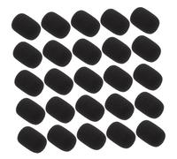 Alasum 25piezas Cubiertas De Micrófono Esponjadas Protección Antiviento y Reducción De Ruido Accesorios Prácticos Para Micrófonos De Clip Fáciles De Instalar y Transportar