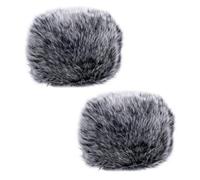 Alasum 2piezas Escudo Viento Salpicaduras De Micrófono Funda De Felpa Protectora Para Micrófono Para Grabación Estudio o Exteriores
