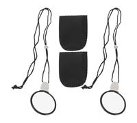 Alasum 2piezas Pequeña Lupa Vintage Portátil Ligera con Cuerda para Colgar, Lente Clara para Observación de Aves y Diferentes Entornos, Herramienta Versátil para Uso al Aire Libre