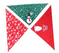 Alasum 3 Pañuelos Triangulares Navideños para Perros Baberos para Mascotas en Rojo y Verde Diseño de Campanas Copos de Nieve y Papá Noel Toallas para Saliva Ideales para Fiestas y