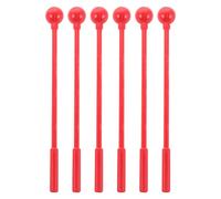 Alasum 3 Pares Mazos de Percusión para Xilófono y Glockenspiel Palos de Campana con Mango para Marimba Instrumentos Orff para Educación Musical y Práctica Artística