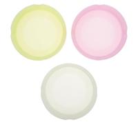 Alasum 3 Piezas Cenicero Redondo de Silicona Flexible y Suave con Superficie Luminosa, Resistente al Calor para Sala y Dormitorio, Adecuado para Familiares Que Fuman
