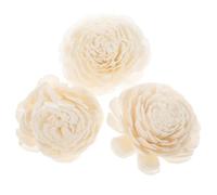 Alasum 3 Piezas Difusor y Flores Secas para Decoración Elegante Hechas a Mano de Aromaterapia sin Llama Varillas de Ratán y Absorción de Agua Blanco Hogar